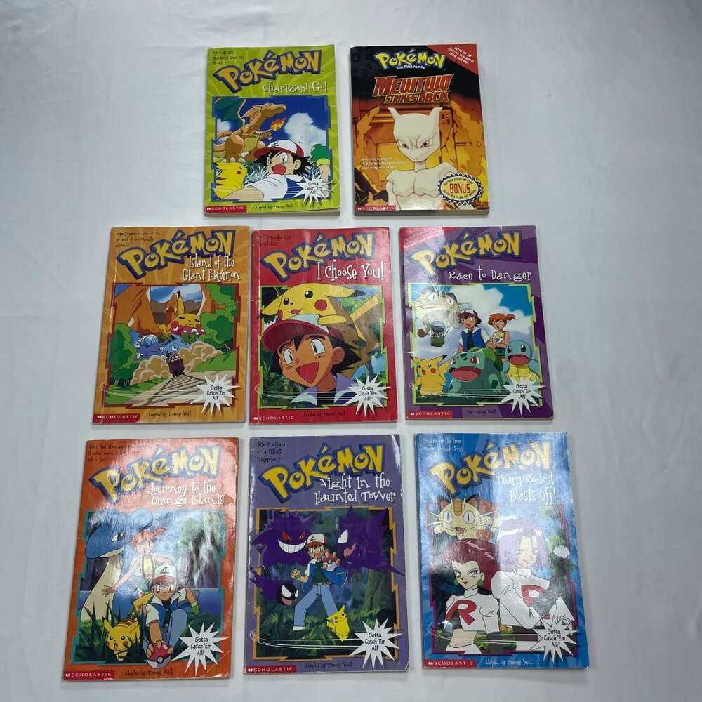 Vintage Pokémon Scholastic Chapter Book Lot (8 Books) Tracey West OOP